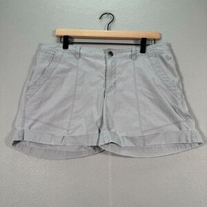 Mountain Hardwear Shorts‎ Womens 10 Gray Cuffed Lightweight Outdoors Casual Hike